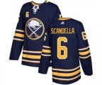 Adidas Buffalo Sabres #6 Marco Scandella Authentic Navy Blue Home NHL Jersey