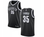 Brooklyn Nets #35 Kenneth Faried Swingman Black Basketball Jersey - Icon Edition