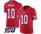 Buffalo Bills #10 Cole Beasley Limited Red Rush Vapor Untouchable 100th Season Football Jersey