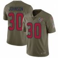 Houston Texans #30 Kevin Johnson Limited Olive 2017 Salute to Service NFL Jersey