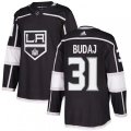 Los Angeles Kings #31 Peter Budaj Premier Black Home NHL Jersey