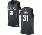 Brooklyn Nets #31 Jarrett Allen Authentic Gray Basketball Jersey Statement Edition