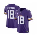 Minnesota Vikings #18 Justin Jefferson Purple 2023 F.U.S.E. 1-Star C Vapor Untouchable Limited Football Stitched Jerseys