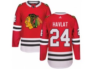 Chicago Blackhawks #24 Martin Havlat Authentic Red Home NHL Jersey