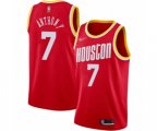 Houston Rockets #7 Carmelo Anthony Authentic Red Hardwood Classics Finished Basketball Jersey