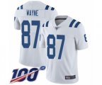 Indianapolis Colts #87 Reggie Wayne White Vapor Untouchable Limited Player 100th Season Football Jersey