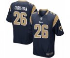Los Angeles Rams #26 Marqui Christian Game Navy Blue Team Color Football Jersey