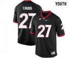 Youth Georgia Bulldogs Nick Chubb #27 College Football Limited Jerseys - Black