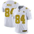 Minnesota Vikings #84 Randy Moss Nike Flocked Leopard Print Vapor Limited NFL Jersey White
