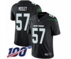 New York Jets #57 C.J. Mosley Black Alternate Vapor Untouchable Limited Player 100th Season Football Jersey