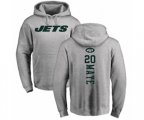 New York Jets #20 Marcus Maye Ash Backer Pullover Hoodie