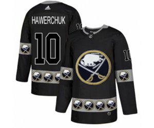 Adidas Buffalo Sabres #10 Dale Hawerchuk Authentic Black Team Logo Fashion NHL Jersey