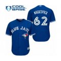 Toronto Blue Jays #62 Jacob Waguespack Authentic Blue Alternate Baseball Player Jersey