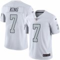Oakland Raiders #7 Marquette King Limited White Rush Vapor Untouchable NFL Jersey