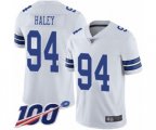Dallas Cowboys #94 Charles Haley White Vapor Untouchable Limited Player 100th Season Football Jersey