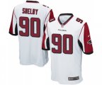 Atlanta Falcons #90 Derrick Shelby Game White Football Jersey