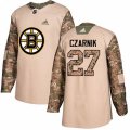 Boston Bruins #27 Austin Czarnik Authentic Camo Veterans Day Practice NHL Jersey