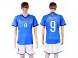 Italy #9 Inglese Home Soccer Country Jersey