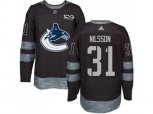 Vancouver Canucks #31 Anders Nilsson Black 1917-2017 100th Anniversary Stitched NHL Jersey