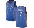 Oklahoma City Thunder #17 Dennis Schroder Swingman Royal Blue NBA Jersey - Icon Edition