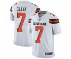 Cleveland Browns #7 Jamie Gillan White Vapor Untouchable Limited Player Football Jersey