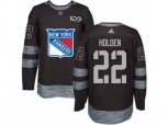 Adidas New York Rangers #22 Nick Holden Authentic Black 1917-2017 100th Anniversary NHL Jersey