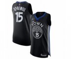 Golden State Warriors #15 Latrell Sprewell Authentic Black Basketball Jersey - 2019-20 City Edition