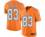 Miami Dolphins #83 Mark Clayton Limited Orange Rush Vapor Untouchable Football Jersey