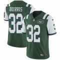New York Jets #32 Juston Burris Green Team Color Vapor Untouchable Limited Player NFL Jersey