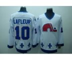Quebec Nordiques #10 Quebec Nordiques #10 Guy Lafleur Stitched CCM Throwback white NHL Jersey