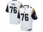 Los Angeles Rams #76 Orlando Pace Game White NFL Jersey