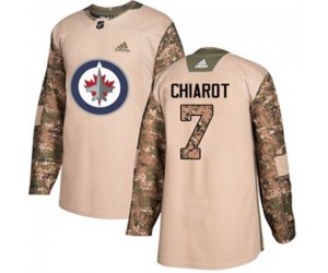 Winnipeg Jets #7 Ben Chiarot Authentic Camo Veterans Day Practice NHL Jersey