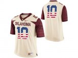 2016 US Flag Fashion Men's Oklahoma Sooners #10 College Limited Football Jersey - White