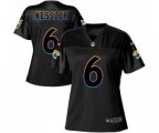 Women Jacksonville Jaguars #6 Cody Kessler Game Black Fashion Football Jersey