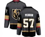 Vegas Golden Knights #57 David Perron Authentic Black Home Fanatics Branded Breakaway NHL Jersey