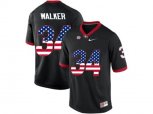 2016 US Flag Fashion-Men's Georgia Bulldogs Herchel Walker #34 College Football Limited Jerseys - Black