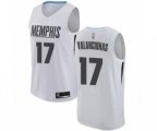 Memphis Grizzlies #17 Jonas Valanciunas Swingman White Basketball Jersey - City Edition