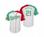 Walker Buehler Los Angeles Dodgers Two-Tone Mexican Heritage Night Cool Base Jersey