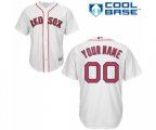 Boston Red Sox Customized Replica White Home Cool Base Baseball Jersey