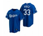 Los Angeles Dodgers David Price Royal 2020 World Series Champions Replica Jersey
