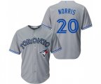 Toronto Blue Jays #20 Bud Norris Replica Grey Road Baseball Jersey