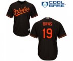 Baltimore Orioles #19 Chris Davis Replica Black Alternate Cool Base Baseball Jersey