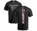 Atlanta Falcons #77 James Carpenter Black Backer T-Shirt