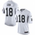 Oakland Raiders #18 Connor Cook White Vapor Untouchable Limited Player NFL Jersey