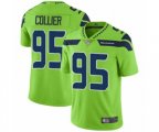 Seattle Seahawks #95 L.J. Collier Limited Green Rush Vapor Untouchable Football Jersey