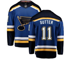 St. Louis Blues #11 Brian Sutter Fanatics Branded Royal Blue Home Breakaway NHL Jersey