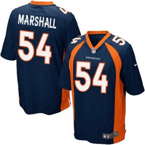 Denver Broncos #54 Brandon Marshall Game Navy Blue Alternate NFL Jersey