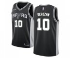 San Antonio Spurs #10 DeMar DeRozan Swingman Black NBA Jersey - Icon Edition