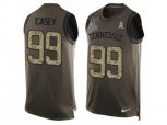 Tennessee Titans #99 Jurrell Casey Limited Green Salute to Service Tank Top NFL Jersey