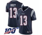 New England Patriots #13 Phillip Dorsett Navy Blue Team Color Vapor Untouchable Limited Player 100th Season Football Jersey
